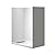WOODBRIDGE 60 in. L x 36 in. W x 75 in. H Alcove Solid Surface Shower Combo Kits with Glue Up Shower Walls in Glossy White and Single Threshold Shower Base in White with Left Drain and Black Cover