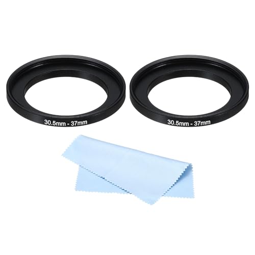 PATIKIL 30.5mm-37mm Metal Step Up Ring with Cleaning Cloth