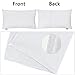 Thmyo 4-Pack 100% Cotton Lumbar Comfortable Solid Decorative Throw Pillow Case Rectangle Cushion Cover DIY Throw Pillowcase for Sofa Bed(Only Covers,Not Pillow Shams)(12x20inch/30x50cm,White)