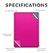 Tablet Skin Compatible with Amazon Kindle Colorsoft (2024) - Solid Hot Pink - Premium 3M Vinyl Protective Wrap Decal Cover - Easy to Apply | Crafted in The USA by MightySkins