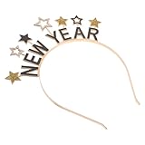 [Healifty] 2026年新年くりすたるホリデーカチューシャ ハッピーニューイヤー文字入り パーティー用女性アクセサリー 自撮り小道具 春節祝い用