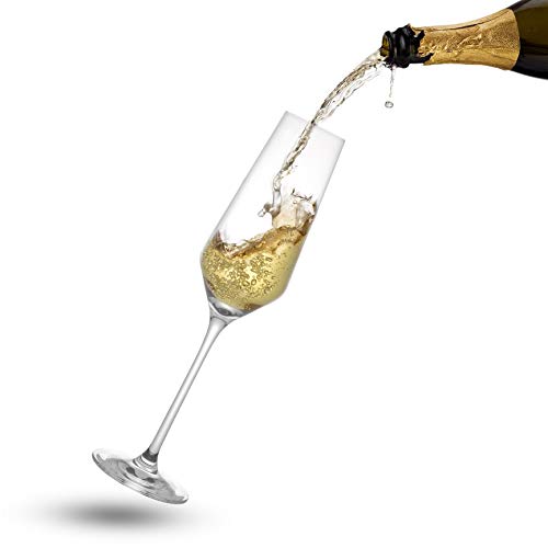 Joyjolt JC102114 Champagne Flutes – Layla Collection Crystal Champagne Glasses Set Of 4 thumb #2