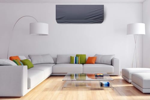 Image of Polyester Fabric AC Cover � Durable Air Conditioner Protective Cover for Indoor and Outdoor Units