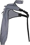 Women's Sexy Reflective One Shoulder Buckle Crops Top Rave Shrugs for Festival Party Dance Clubwear (Reflective Grey)