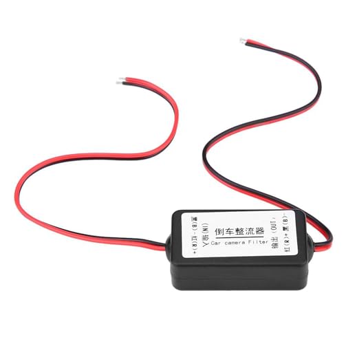 TKSE Filtre de Caméra de Recul, Redresseur 24V DC Filtre de Caméra de Voiture, Caméra de Sauvegarde de Voiture Redresseur de Tension