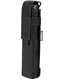 OneTigris Flashlight Holster Flashlight Holder Molle Flashlight Holster for Belt X-Sheath Multiuse Tool Pouch Holster with Adjustable Capacity for Holding Flashlight, Hammer (Black)