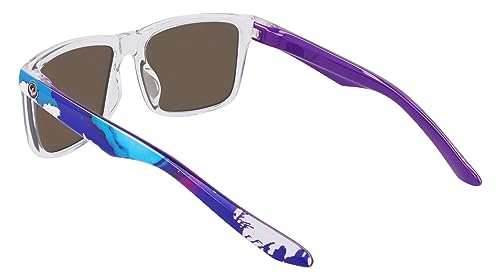 DRAGON Sunglasses DR MERIDIEN LL POLAR 970 Crystal/Benchetler/Blue I, 57/17/1454