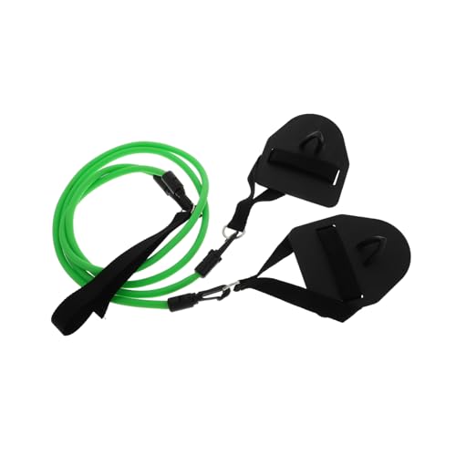 GANAZONO Swimming Training Paddles with Elastic Resistance Bands Ergonomic Hand Grips for Enhanced Arm Strength Portable Swim Exercise Equipment for Water Aerobics and Pool Workouts