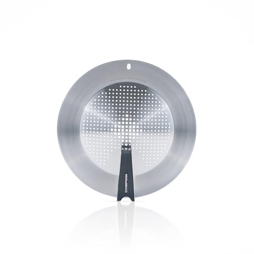 CHEFWIN Self-Standing Universal Lid for Pots and Pans – 7 to 12 Inch Fit – 316 Stainless Steel, Steam Vent, Dishwasher Safe