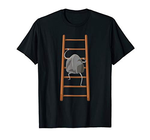 Funny Rock Climbing A Ladder Shirt for Men Women or Kids