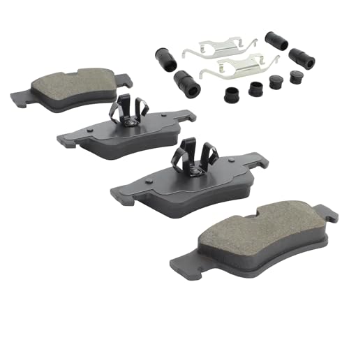 Image of QUALITY-BUILT Rear Semi-Metallic Brake Pads, Premium 1001-1122M, Compatible with 2006-2018 Mercedes-Benz (G55 AMG,G63 AMG,G65 AMG,GL320,GL350,GL450,GL500,GL550,ML320,ML350,ML450,ML500,ML550,R320,R350)