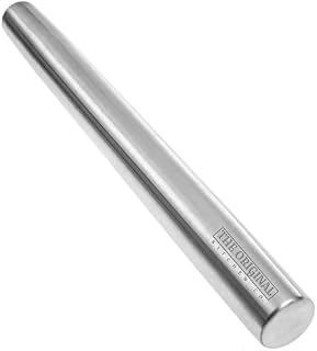 The Original Stainless Steel Rolling Pin Featuring a Non-Stick Surface Perfect for Making