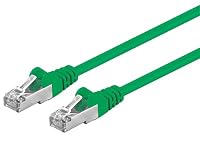 PremiumCord Netzwerkkabel, Ethernet, LAN & Patch Kabel CAT6a, 10Gbit/s, S/FTP PIMF Schirmung, AWG 26/7, 100% Cu, schnell flexibel und robust RJ45 kabel, grün, 1m – Ansicht 4