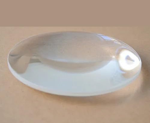 1PC 5X Loupe de Bureau Remplacer la lentille 127mm Double lentille Convexe Grande loupe Lentille Verre Blanc(White)