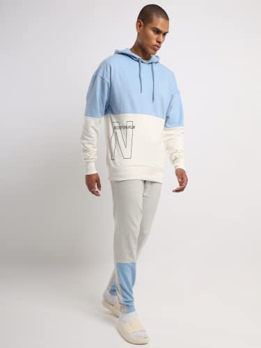 Image of NOBERO Contrast Hoodie, Pullover for Mens, Cotton Hoodie for Men, Casual Winter Wear, Sweatshirt for Men, Pullover, Men's Hoodies -