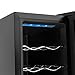 8 Bottle Wine Cooler, 23L Small Wine Fridge Freestanding Wine Fridge with 46-64℉ Digital Temperature Control, Countertop Wine Cooler Refrigerator, Quiet Mini Wine Cellar for Red Wines Champagne Dry