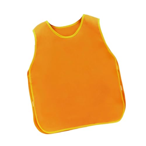 Leefasy Art Smock for Waterproof Sturdy Painting Apron for Children Cooking Kindergarten, Orange