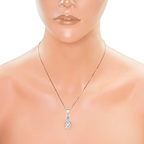 Honolulu Jewelry Company Sterling Silver Pineapple Necklace Pendant with 18" Box Chain3