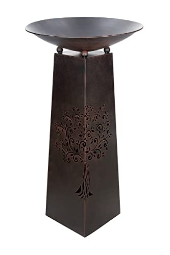 GILDE Metall Schalenständer Gartenbaum - H. 95cm