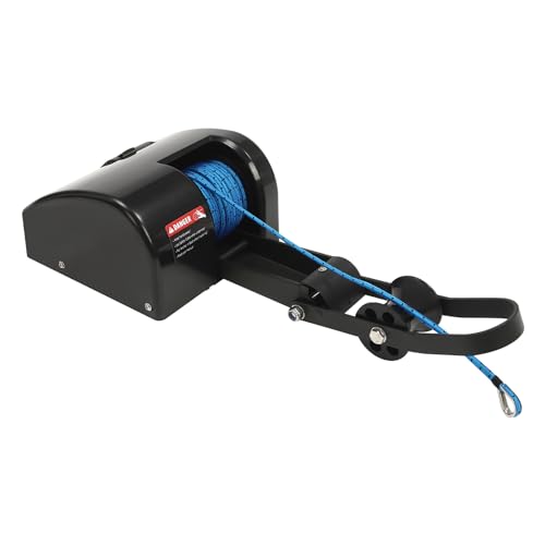 35LBS Saltwater Electric Anchor Winch w/Wireless Remote Control Kit, 12V Marine Windlass Anchor Winch with 98.42ft Long Nylon Rope Boat Anchor Winch