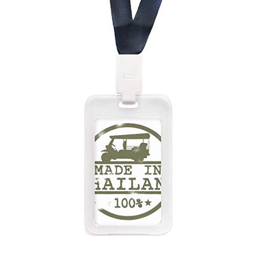 Étui pour cartes d'identité transparent anti-rayure avec motif tracteur