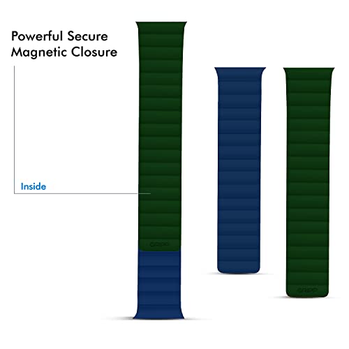 Image of GRIPP Reverser Premium Silicone Magnetic Watch Strap for 40mm /41mm /42mm, Watch Series 11 /10 /9 /8 /7 /6 /5 /4 /3 /2 /1, SE 3 /2 /1, Slim, Lightweight, Adjustable (Watch Not Included)