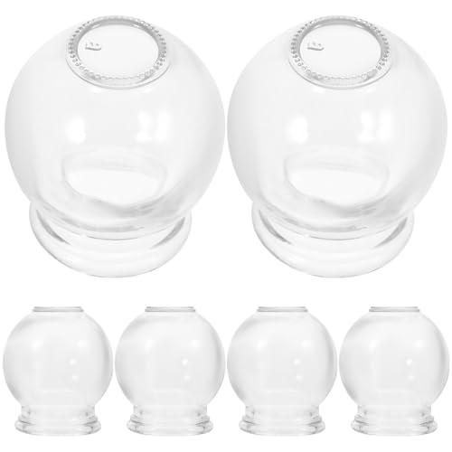 Ventouses en verre pour massage musculaire du dos et récupération corporelle à la maison