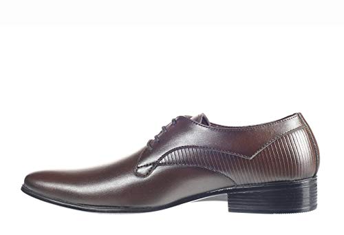 Image of Lazard Khadim's Men Brown Formal Derby Shoe - UK 11