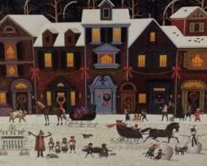 Charles WYSOCKI's Americana Puzzle A Merry Christmas Street 1000 Piece