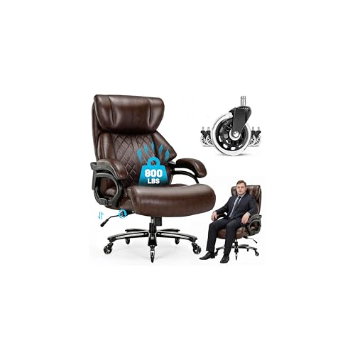 Qusaphy 800lbs Executive Chairs, Executive Desk Chairs with Adjustable Lumbar