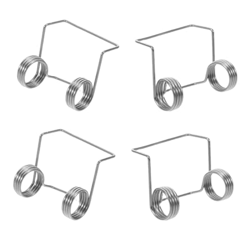 IWOWHERO Molle di Torsione per Coperchio in Acciaio Inox 304 per Caraffa Termica, Kit Sostituzione 4 Pezzi Resistenti al Calore, Accessori per Borraccia da Caffè e Bollitori per Tè,