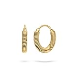 LIEBESKIND BERLIN Twist Creole - Creole aus Edelstahl - IP Gold - 1,7 cm...