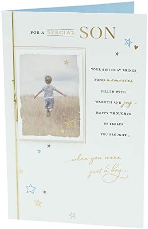 Son Birthday Card - Card for Son Birthday - Traditional Son Birthday Card - Son Birthday Card with Verse