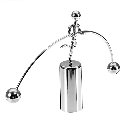 DigaNT Silver Weight Balancing Man Stress Relief Perpetual Dynamic Motion Toy Home Office Gift