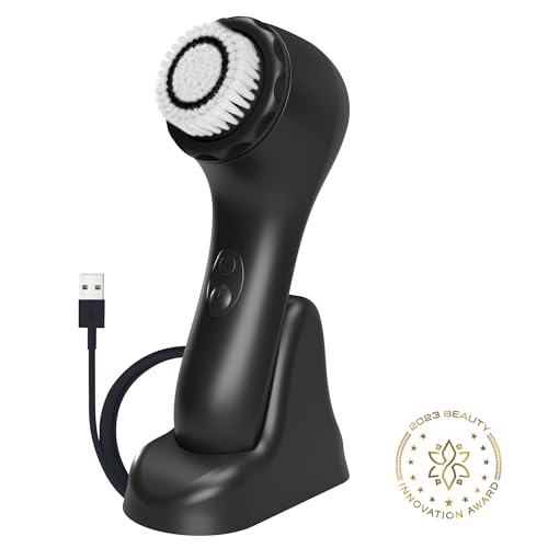 Spa Sciences - NOVA - Sonic Cleansing Brush with Bristles & Infusion System – Anti-Aging Facial Exfoliating, Waterproof, and USB Rechargeable - Thumbnail 2