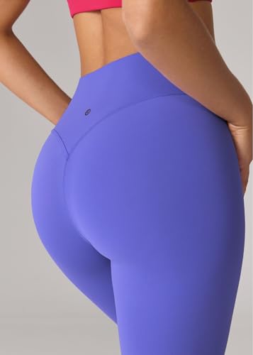 Image of UNISSU Hugcurve No Front Seam High Waisted Workout Leggings for Women Buttery Soft Yoga Pants Gym Athletic Tights - 25''