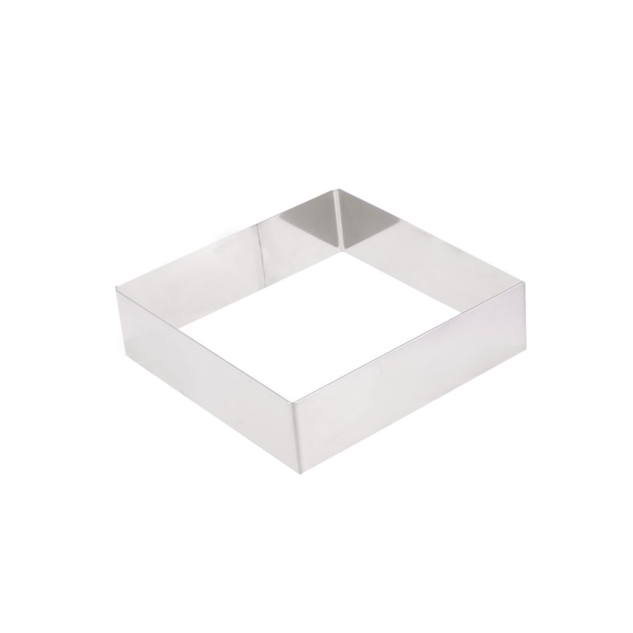 ABOOFAN Square Mousse Cake Ring Stainless Steel Baking Tool for Pastry Mousse and Dessert Reusable Easy to Clean for DIY Cooking and Baking