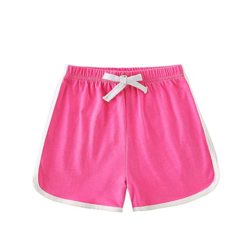 5 Pack Kids Sports Shorts Boys Girls Summer Workout Short Drawstring Stretch Waist Short Athletic Solid Leggings4