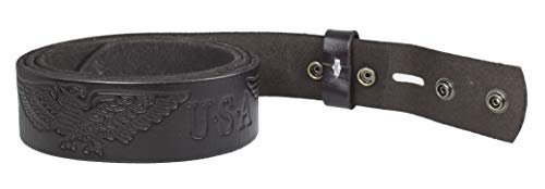 Image of Gelante Genuine Full Grain Leather Belt Strap without Belt Buckle