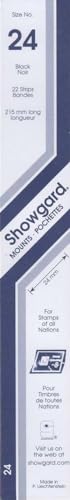Showgard Strip Style Black Stamp Mounts Size 24