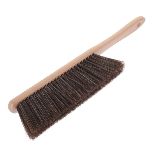 Cabilock Spazzola Piccola in Legno per Divani e Letto Spazzola Portatile Manico in Legno per Pulizia Quotidiana Spolveramento