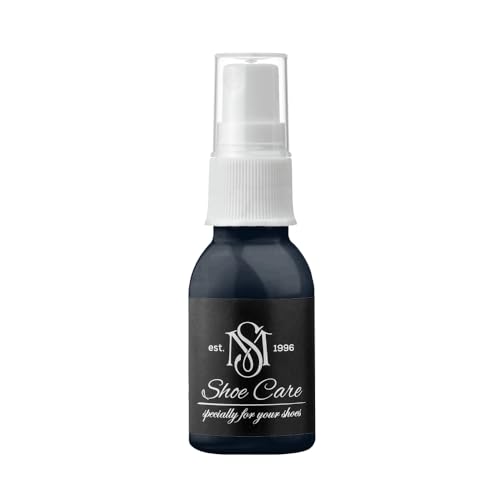 MAVI STEP - Espray de gamuza y nobuk, tinta negra NCS S 8505-R80B, renovador de color y protección para gamuza, nubuck, terciopelo, 100.5 ml