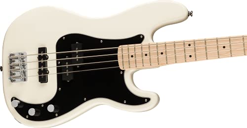 Squier Affinity Series Precision Bass PJ, manche en érable – Blanc olympique - Les Beatles, Paul McCartney, John Lennon, RIngo Starr, George Harrison Squier Affinity Series Precision Bass PJ, manche en érable – Blanc olympique – Image 5