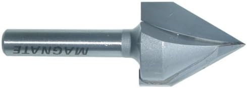 Magnate 712 V-Grooving Router Bit - 60 Degree, 3/4" Cutting Diameter, 1/4" Shank Diameter
