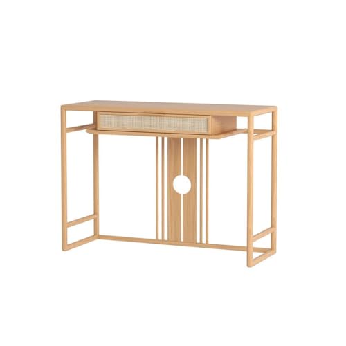 GENHAOSAN Pasillo Mesa De Entrada Madera Maciza Zen Simple Estilo Chino, Budista For El Hogar, con Vista Final Recibidor(M:120CMX35CMX80CM)