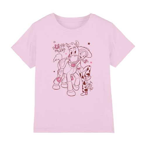 T-shirt Toy Story fille en coton anti-irritation motif Jessie rose doux