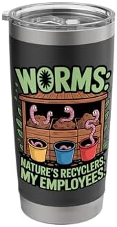 Worm Composter for Eco-Friendly Garden Composting Stainless Steel Insulated Tumbler