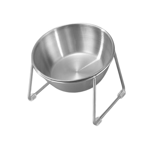 Bothyi Cat Bowl Elevated Pet Feeder Decor Supplies Water Dish Bowl Feeding Container for Puppy Traveling Home Living Room Small Dogs, Round Single Bowl