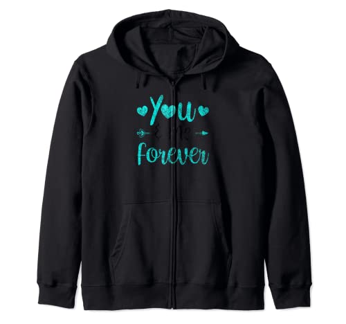 You And Me Forever Date Saint Valentin Couple Sweat à Capuche