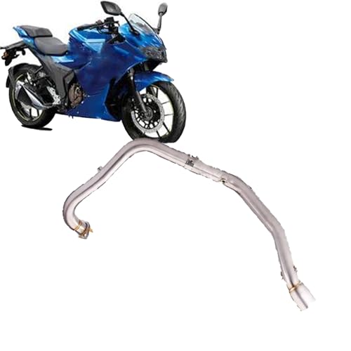 Silencieux d'échappement moto Suzuki Gixxer 250 raccord central silver